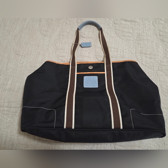 Coach Hampton Black and Brown Tote Bag - Picture 2 of 8